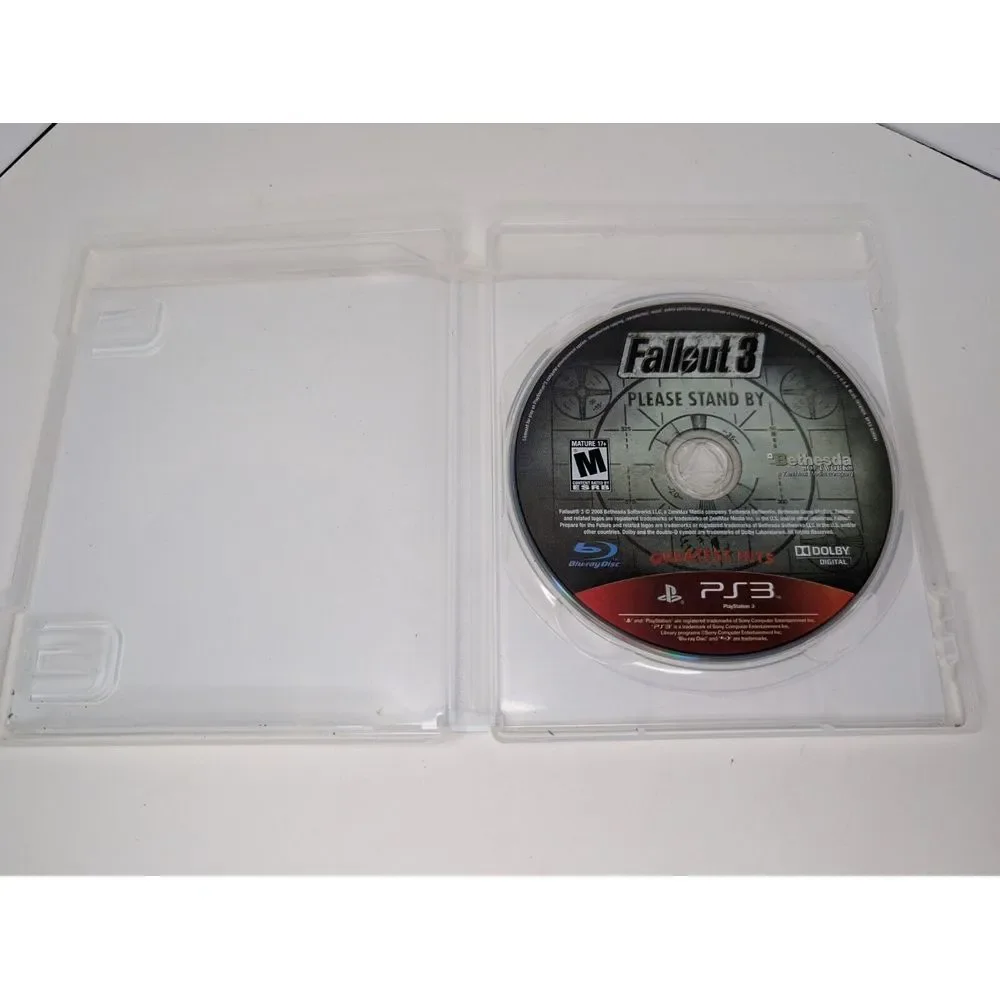 Fallout 3 PS3 PlayStation‎ 3 2008 Greatest Hits Edition No Manual TESTED/ WORKS
